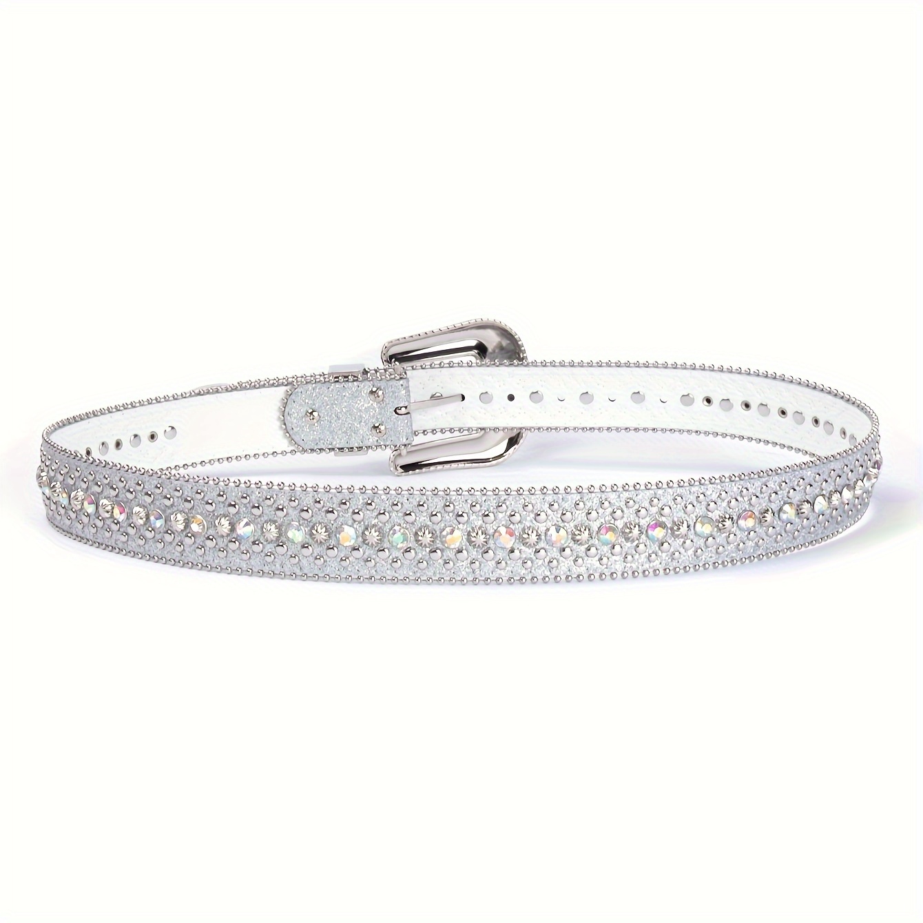 Rhinestone Belt Western Cowboy Cowgirl Crystal Studded Strap Belts